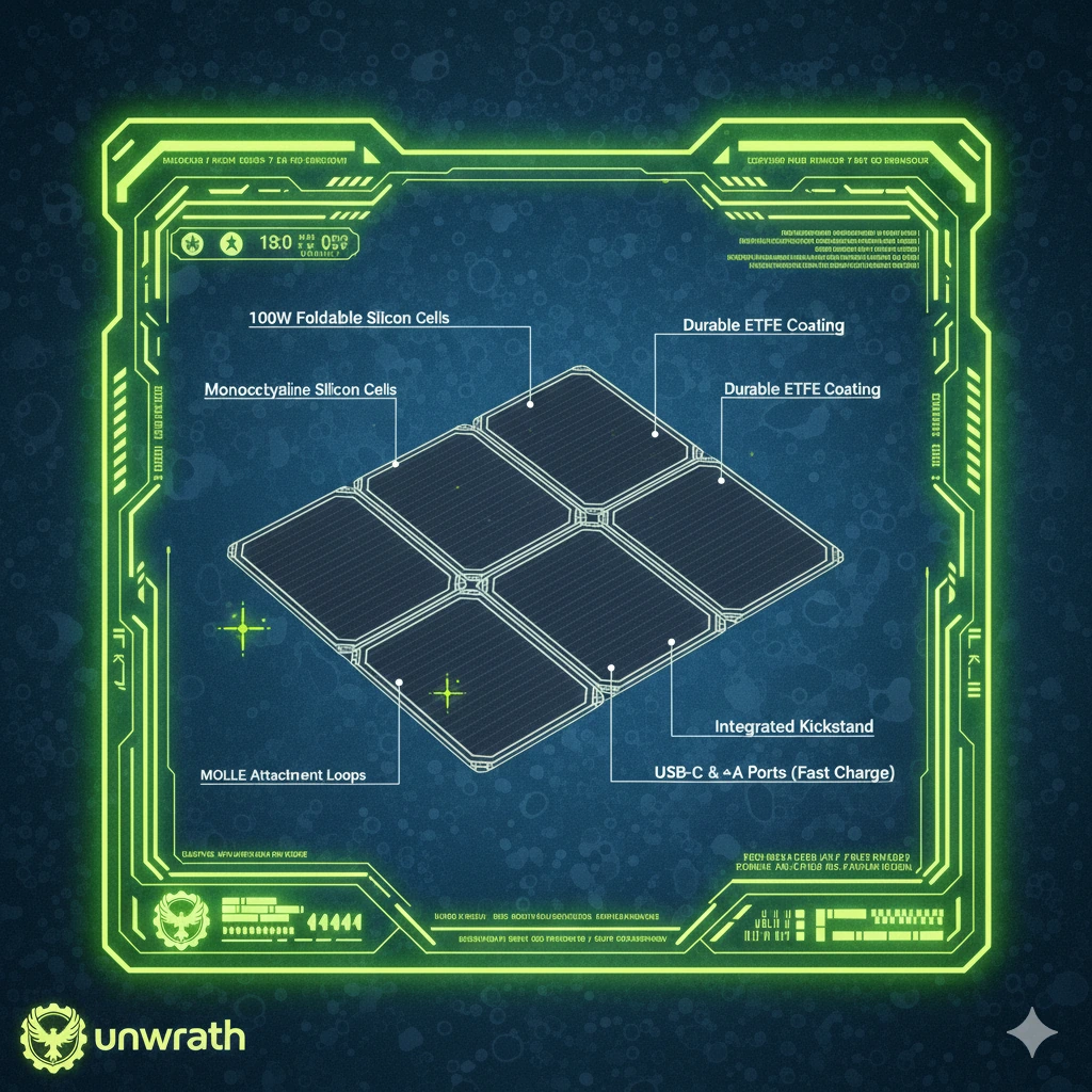[ UW-03 ] 100W FOLDABLE ARRAY