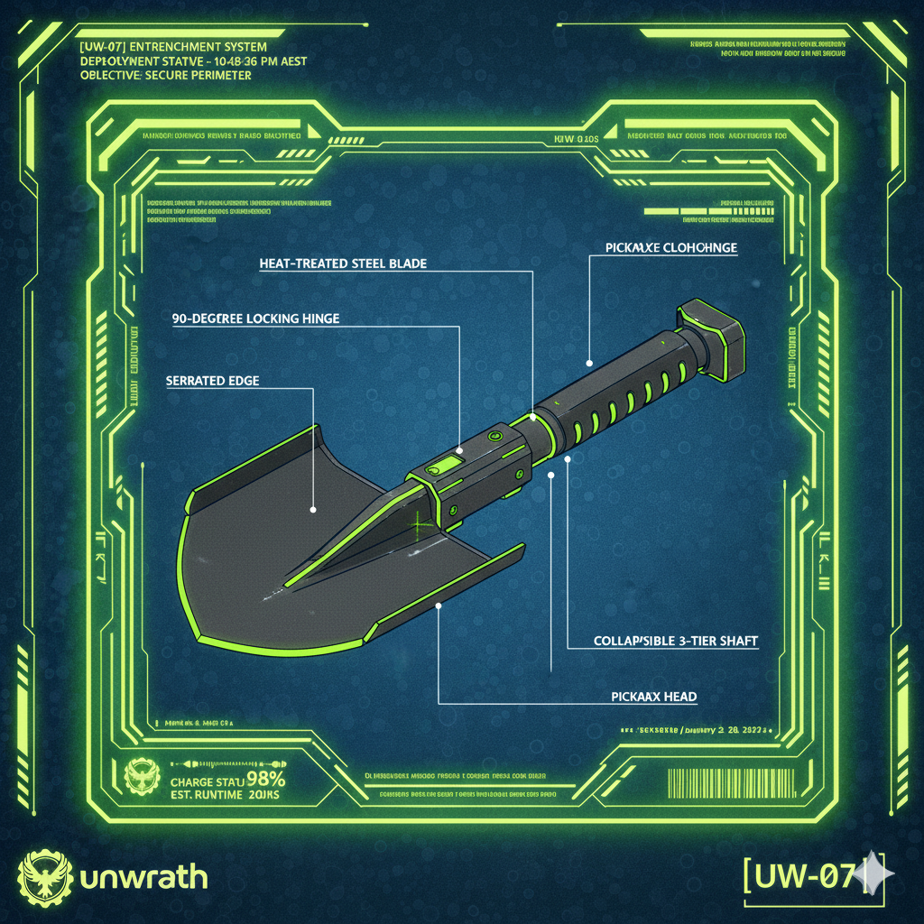 [ UW-07 ] TACTICAL FOLDING SHOVEL