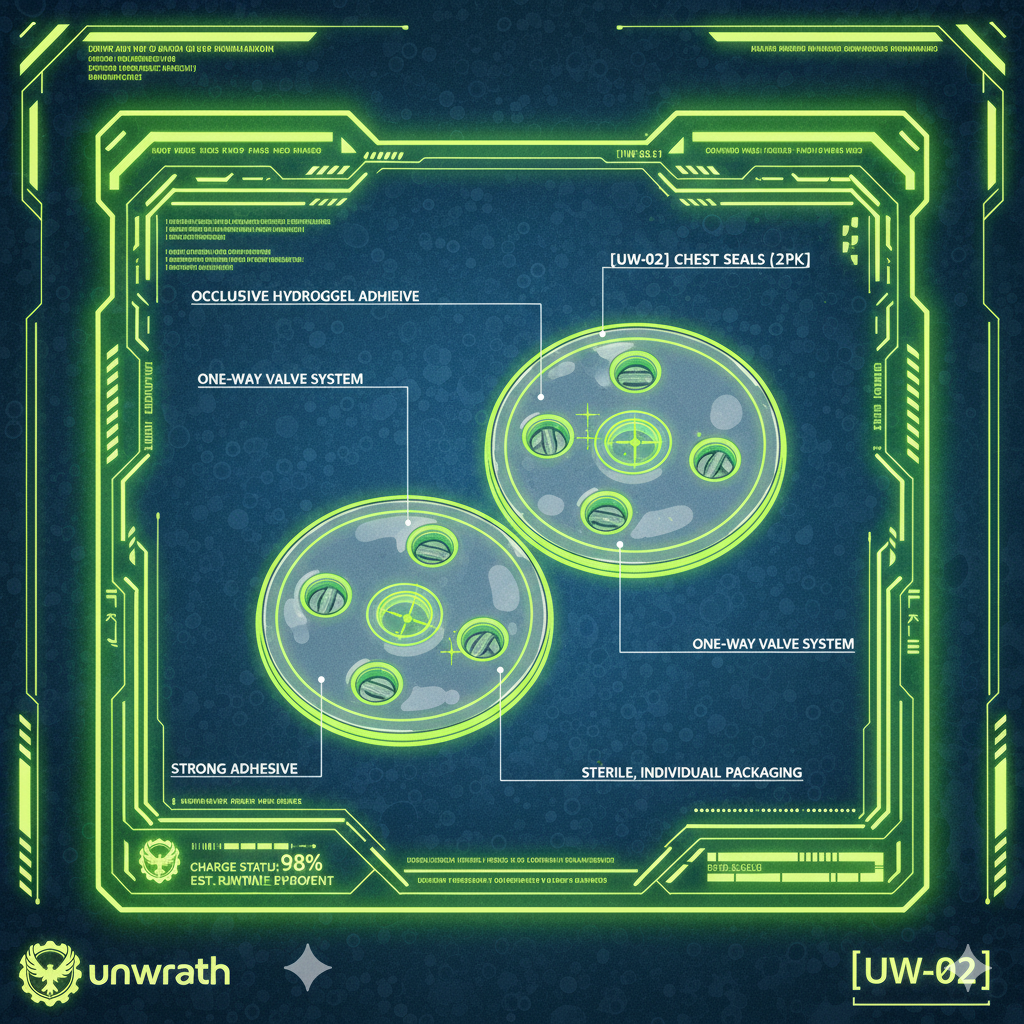 [ UW-02 ] VENTED CHEST SEALS (2PK)