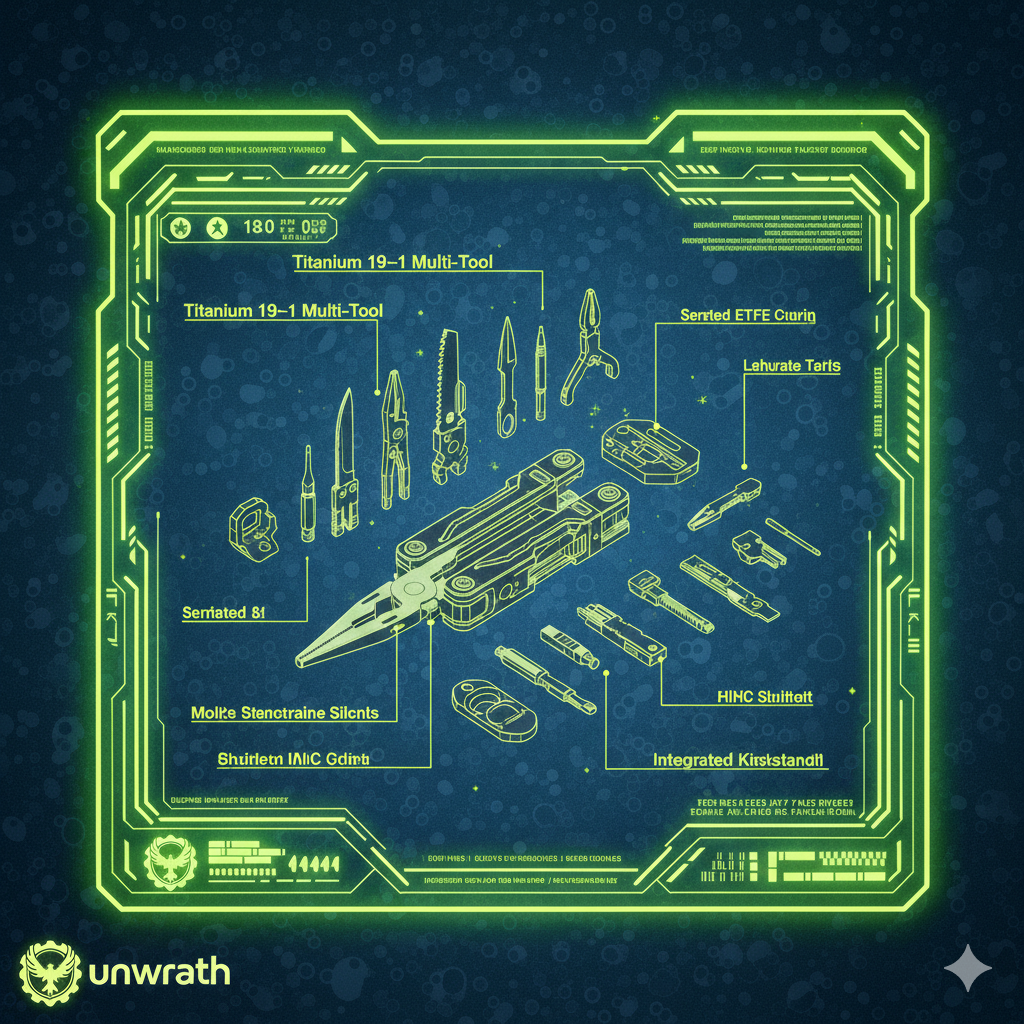 [ UW-06 ] 19-IN-1 TITANIUM TOOL