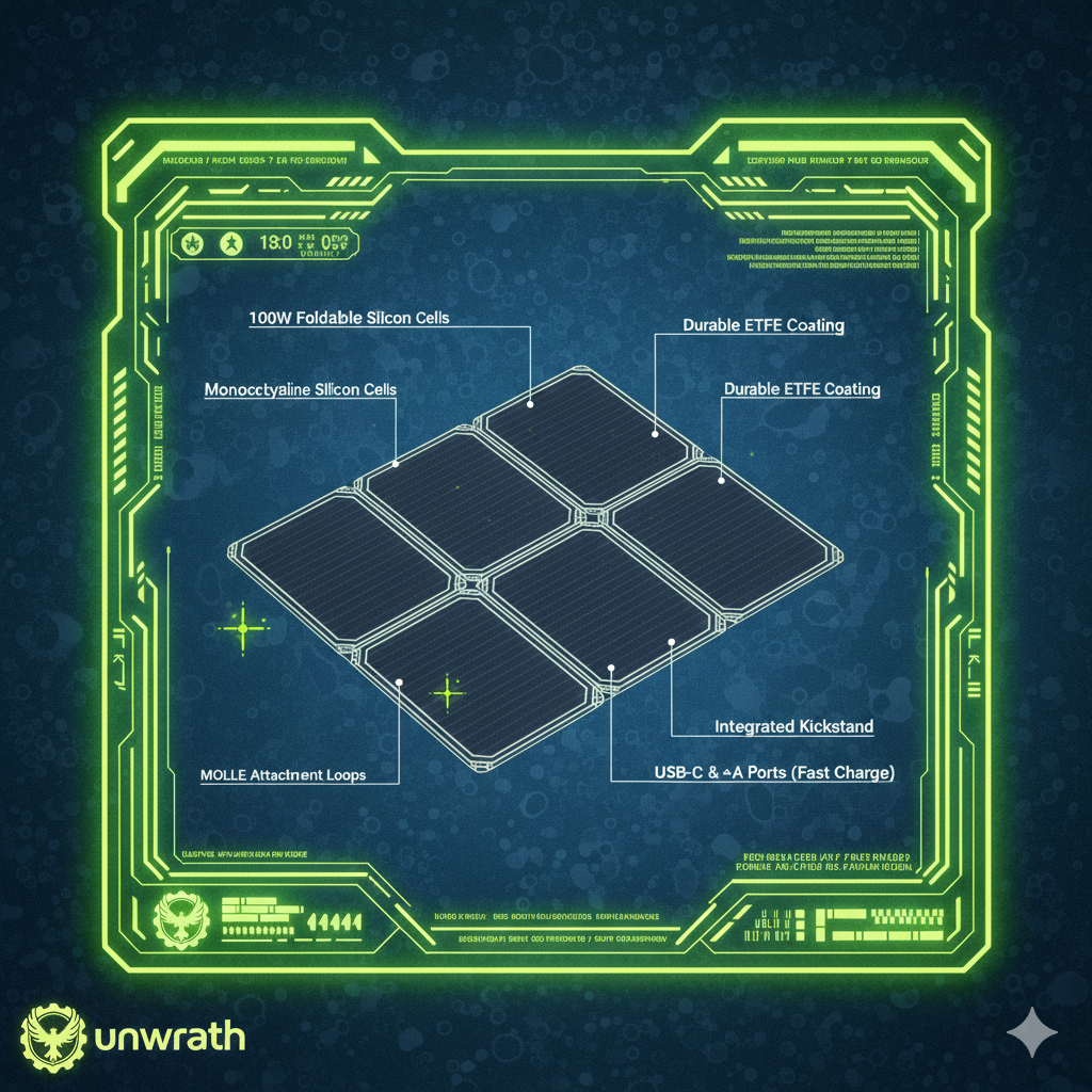 [ UW-03 ] 100W FOLDABLE ARRAY